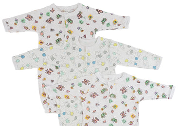 Bambini Girls Print Infant Gowns - 3 Pack